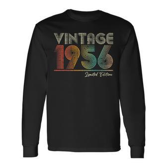 67 Years Old Vintage 1956 67Th Birthday For Women Men Long Sleeve T-Shirt - Thegiftio UK