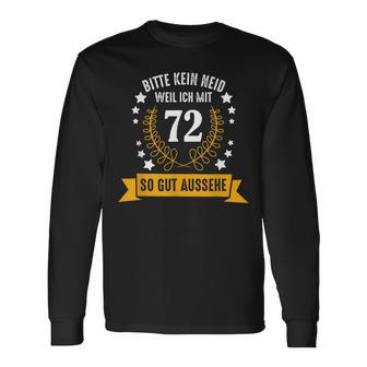 72 Jahre Geburtstag Geschenke Deko Mann Frau Lustiges Langarmshirts - Seseable