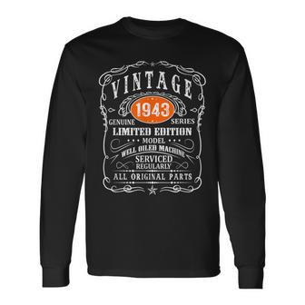 80 Year Old Gifts Vintage 1943 Limited Edition 80Th Birthday V7 Men Women Long Sleeve T-shirt Graphic Print Unisex - Seseable