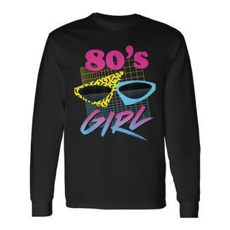 This Is My 80S Girl Costume Party Long Sleeve T-Shirt | Mazezy