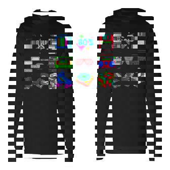 80S Party 1980S Vintage 80S Costume Men Women Long Sleeve T-Shirt - Seseable