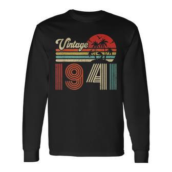 82 Jahre Alt Vintage 1941, Langarmshirts zum 82. Geburtstag für Frauen und Männer - Seseable