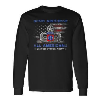 82Nd Airborne Division All Americans Us Army Mens Men Women Long Sleeve T-shirt Graphic Print Unisex - Seseable