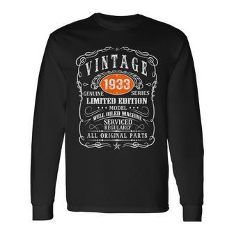 90 Year Old Gifts Vintage 1933 Limited Edition 90Th Birthday V4 Men Women Long Sleeve T-shirt Graphic Print Unisex - Seseable