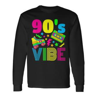 90S Vibe 1990S Fashion 90S Theme Outfit Nineties Theme Party Long Sleeve T-Shirt | Mazezy
