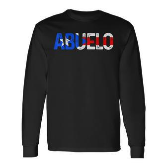 Abuelo Puerto Rico Flag Puerto Rican Pride Fathers Day Long Sleeve T-Shirt T-Shirt | Mazezy