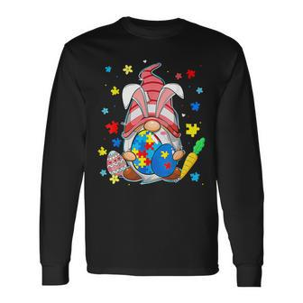 Accept Understand Love Gnome Easter Day Autism Awareness Long Sleeve T-Shirt - Seseable