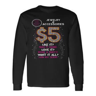 Accessories Supplies Jewelry Online Consultant Bling Long Sleeve T-Shirt - Seseable
