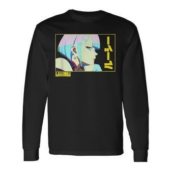 Aesthetic Lucy Eye Anime Cyberpunk Streetwear Long Sleeve T-Shirt T-Shirt | Mazezy