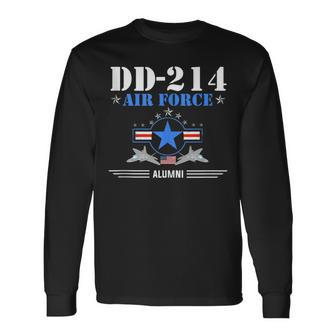 Air Force Alumni Dd-214 Usaf Long Sleeve T-Shirt - Seseable