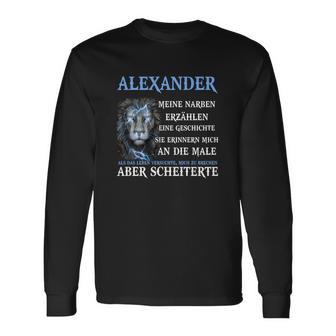 Alexander Löwen-Design Motivations-Langarmshirts mit Persönlicher Botschaft - Seseable