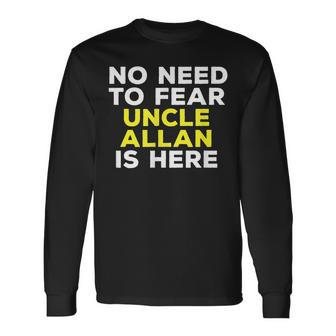 Allan Uncle Graphic Name Long Sleeve T-Shirt - Seseable
