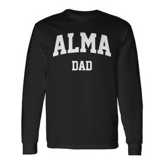 Alma Dad Athletic Arch College University Alumni Long Sleeve T-Shirt - Seseable