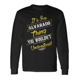 Alvarado Thing Name Reunion Surname Tree Long Sleeve T-Shirt - Seseable