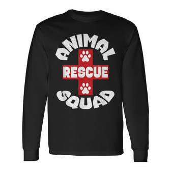 Animal Rescue Squad Dog Cat Pet Lover Long Sleeve T-Shirt T-Shirt | Mazezy