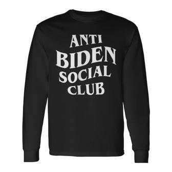 Anti Biden Social Club Long Sleeve T-Shirt T-Shirt | Mazezy