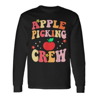Apple Picking Crew Apple Picking Outfit Apple Harvest Season V2 Men Women Long Sleeve T-Shirt T-shirt Graphic Print - Thegiftio UK