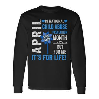 April Is Child Abuse Prevention Month Child Abuse Awareness Long Sleeve T-Shirt T-Shirt | Mazezy
