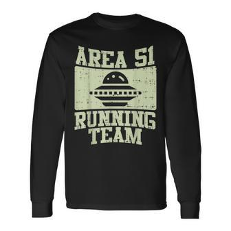 Area 51 Running Team Funny Nevada 092019 Alien Runner Gift Men Women Long Sleeve T-shirt Graphic Print Unisex - Seseable