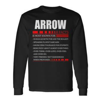 Arrow Fact Fact Arrow For Arrow Fact Long Sleeve T-Shirt - Seseable