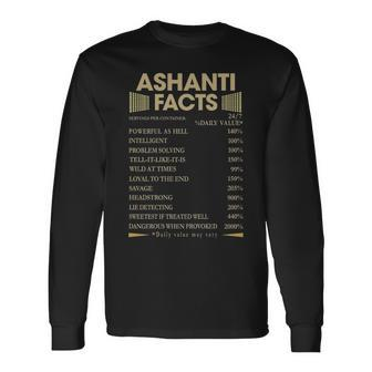 Ashanti Name Ashanti Facts V2 Long Sleeve T-Shirt - Seseable