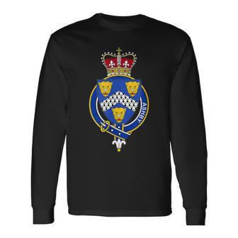 Ashby Coat Of Arms Crest Long Sleeve T-Shirt - Seseable
