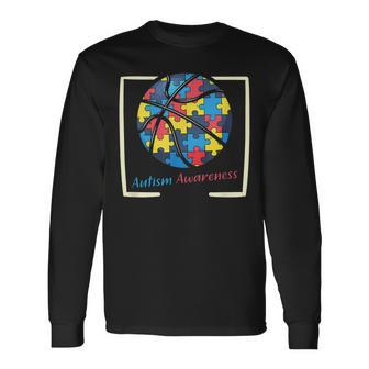 Autism Awareness Autism Support Basketball Long Sleeve T-Shirt T-Shirt | Mazezy CA