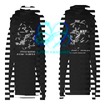 Autism Awareness I Wear Blue For Autism Awareness Long Sleeve T-Shirt T-Shirt | Mazezy