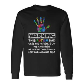 Autism Dad Father Son Daughter Autistic Kid Autism Awareness Long Sleeve T-Shirt - Seseable