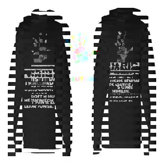 Autism Dad Father Son Daughter Autistic Kid Autism Awareness Long Sleeve T-Shirt | Seseable UK