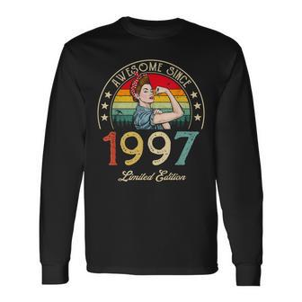 Awesome Since 1997 Vintage 1997 25Th Birthday 25 Years Old Long Sleeve T-Shirt - Seseable