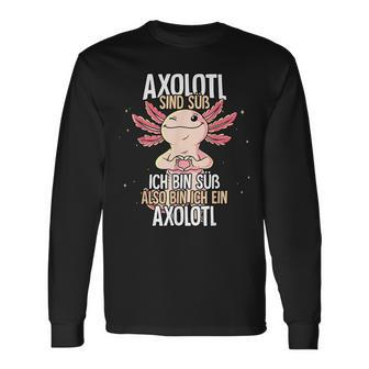 Axolotl Sind Süß Axolotl Langarmshirts - Seseable