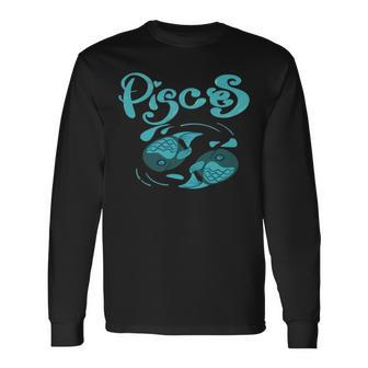 Baby Fish Pisces Zodiac Sign Long Sleeve T-Shirt T-Shirt | Mazezy