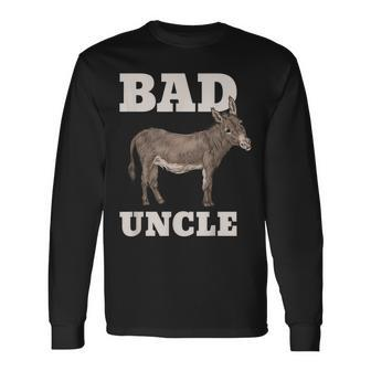Badass Uncle Pun Cool Long Sleeve T-Shirt T-Shirt | Mazezy CA