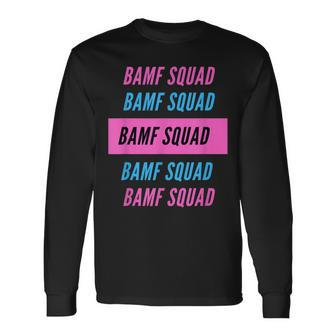 Bamf Squad Vice Style Long Sleeve T-Shirt | Mazezy