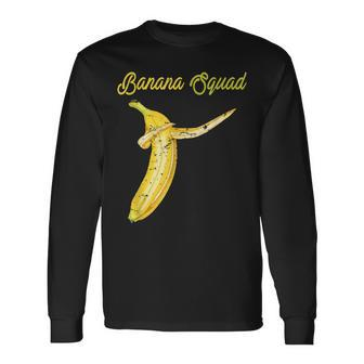 Banana Squad Dabbing Banana Food & Dab Men Women Long Sleeve T-Shirt T-shirt Graphic Print - Thegiftio UK