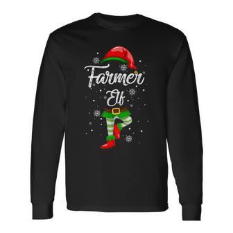 Bauern-Elfen-Kostüm Lustiges Weihnachtsgeschenk Team-Gruppe Langarmshirts - Seseable