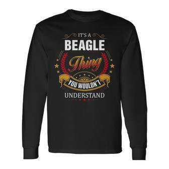 Beagle Crest Beagle Beagle Clothing Beagle Beagle For The Beagle Long Sleeve T-Shirt - Seseable
