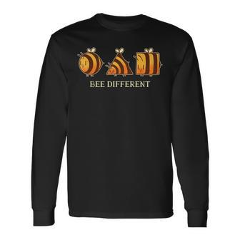 Bee Different Bees Keeper Bee Lover Keeping Gifts Men Women Long Sleeve T-shirt Graphic Print Unisex - Seseable