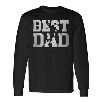 Best Basketball Dad Fathers Day Vintage Men Sports Long Sleeve T-Shirt - Seseable