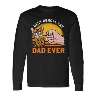 Best Bengal Cat Dad Ever Langarmshirts - Seseable