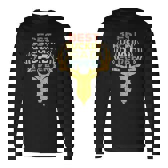 Best Buckin Dad Ever Deer Hunters Long Sleeve T-Shirt - Thegiftio UK