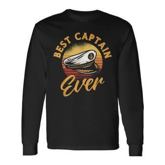 Best Captain Ever Captain Boating Long Sleeve T-Shirt - Seseable