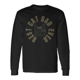 Best Cat Dad EverNice funny Long Sleeve T-Shirt T-Shirt | Mazezy