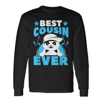 Best Cousin Ever Panda Long Sleeve T-Shirt - Seseable