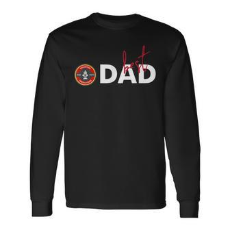 Best Dad Fire Fighter Volunr Father Days Long Sleeve T-Shirt - Seseable