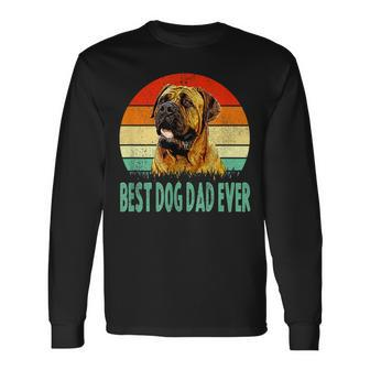 Best Dog Dad Ever Dogue De Bordeaux Long Sleeve T-Shirt T-Shirt | Mazezy