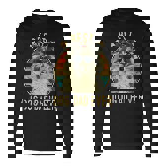 Best Dog Dad Ever Shetland Sheepdog Fathers Day Long Sleeve T-Shirt T-Shirt | Mazezy