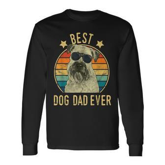 Best Dog Dad Ever Soft Coated Wheaten Terrier Fathers Day Long Sleeve T-Shirt T-Shirt | Mazezy