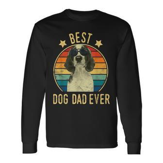 Best Dog Dad Ever Welsh Springer Spaniel Fathers Day Long Sleeve T-Shirt T-Shirt | Mazezy